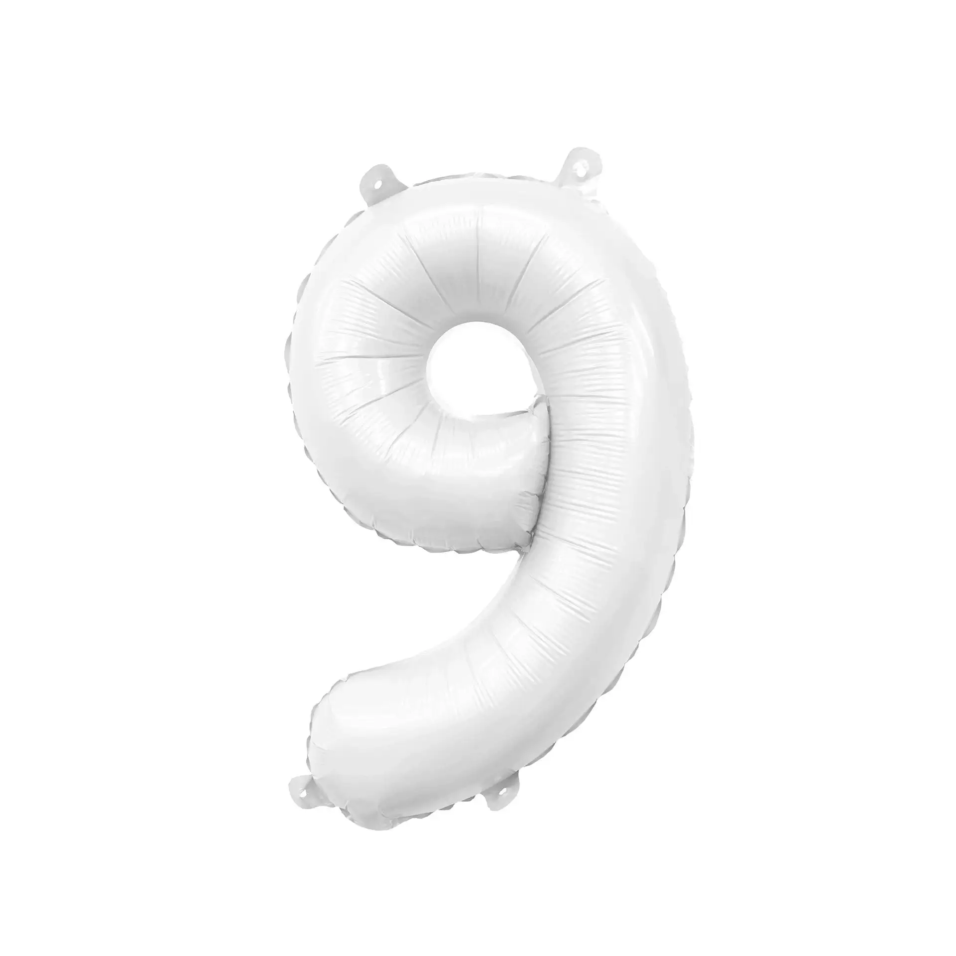 White Mylar Number Balloons (32 Inches): 9