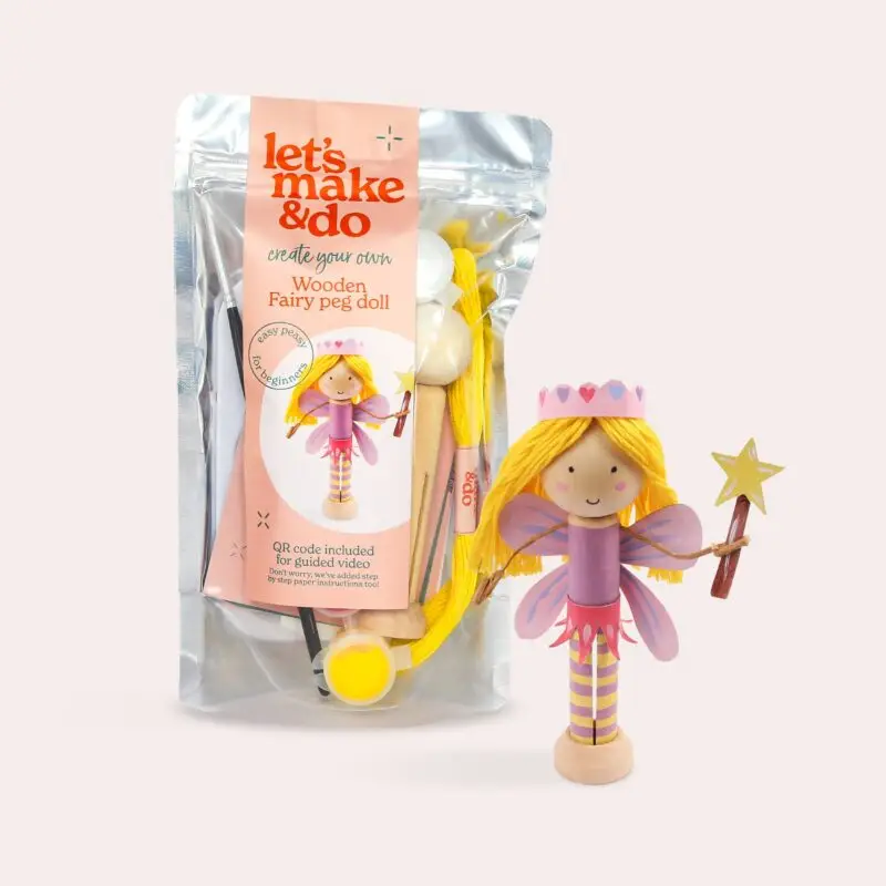 Create Your Own Fairy Wooden Peg Doll Kit