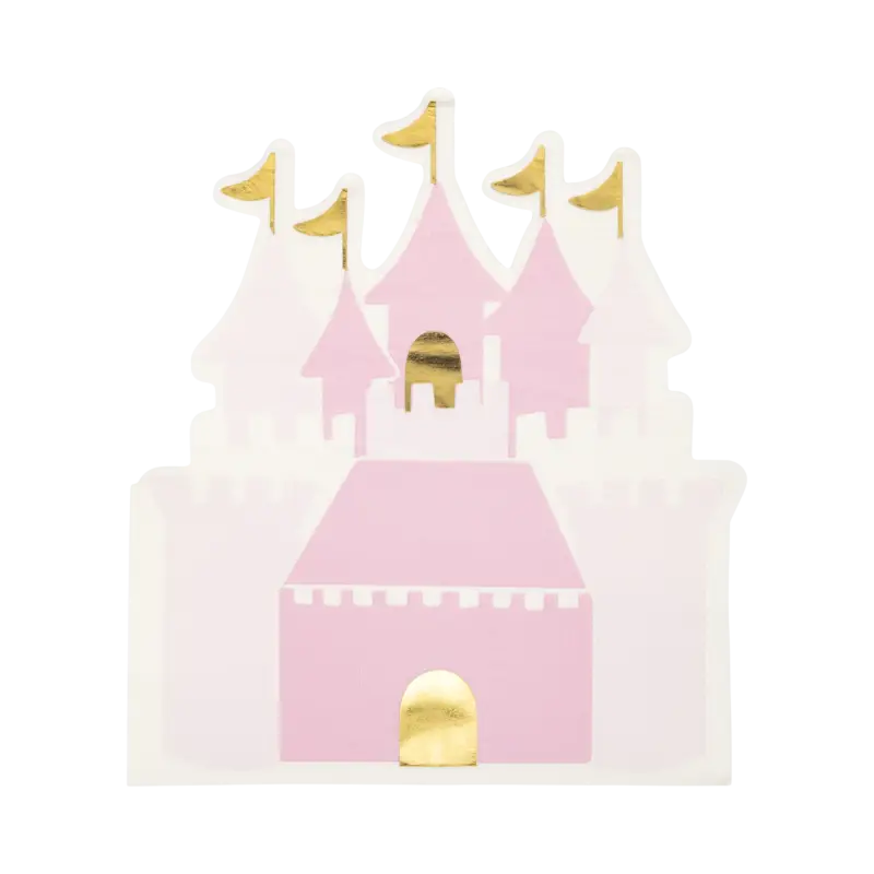 PLPRC37 - Princess Castle Shaped Guest Napkin
