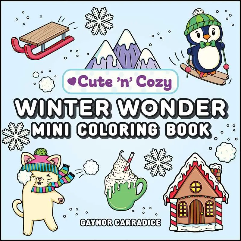 Winter Wonder Mini Coloring Book by: Paperback; 96 pages, English