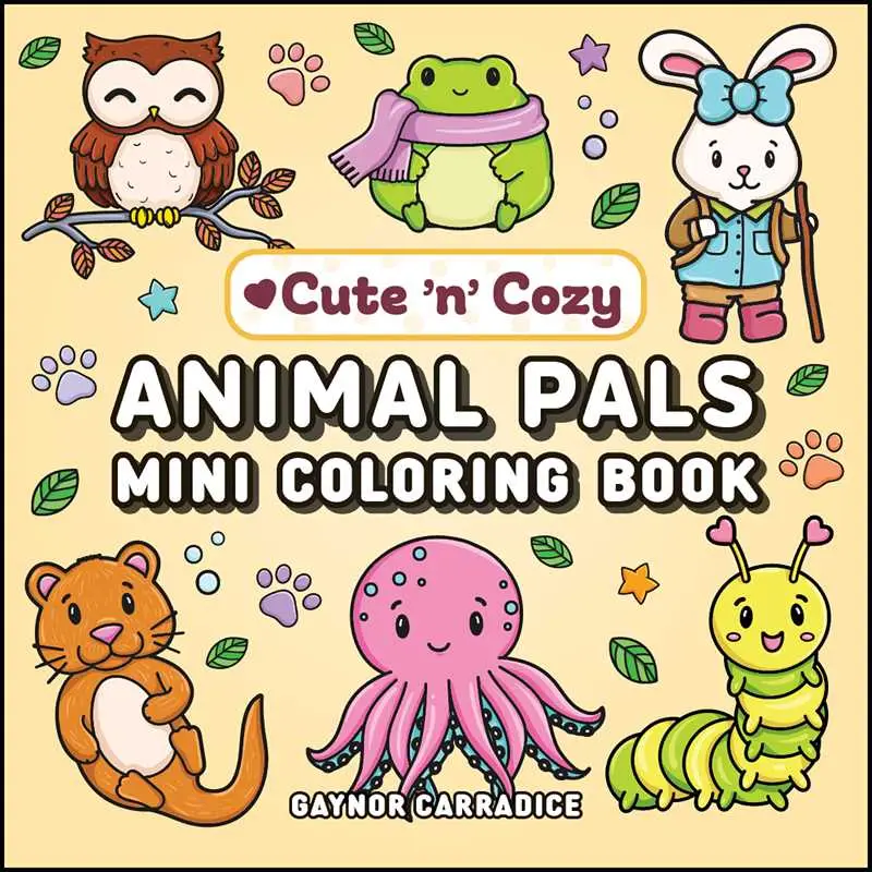 Animal Pals Mini Coloring Book by: Paperback; 96 pages, English