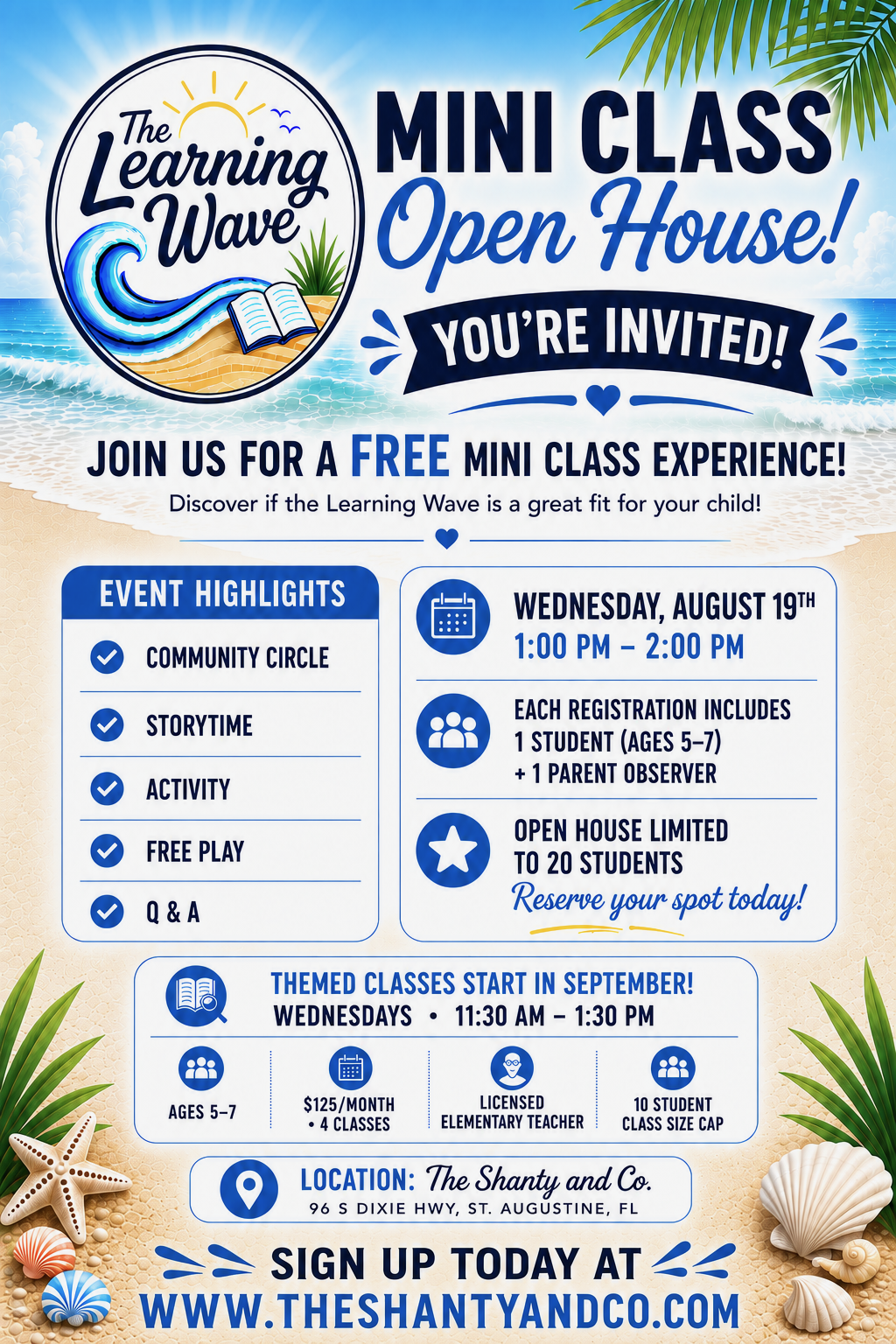 The Learning Wave- Mini Class Open House